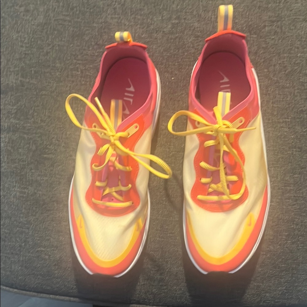 Stylish Women's Sneakers in Yellow and Pink